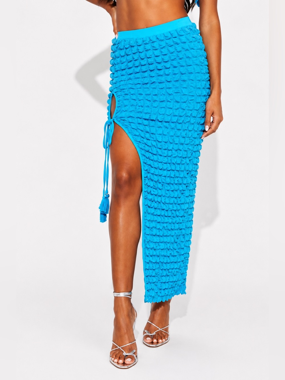 NO VACANCY | Textured (Bubble) Maxi Skirt